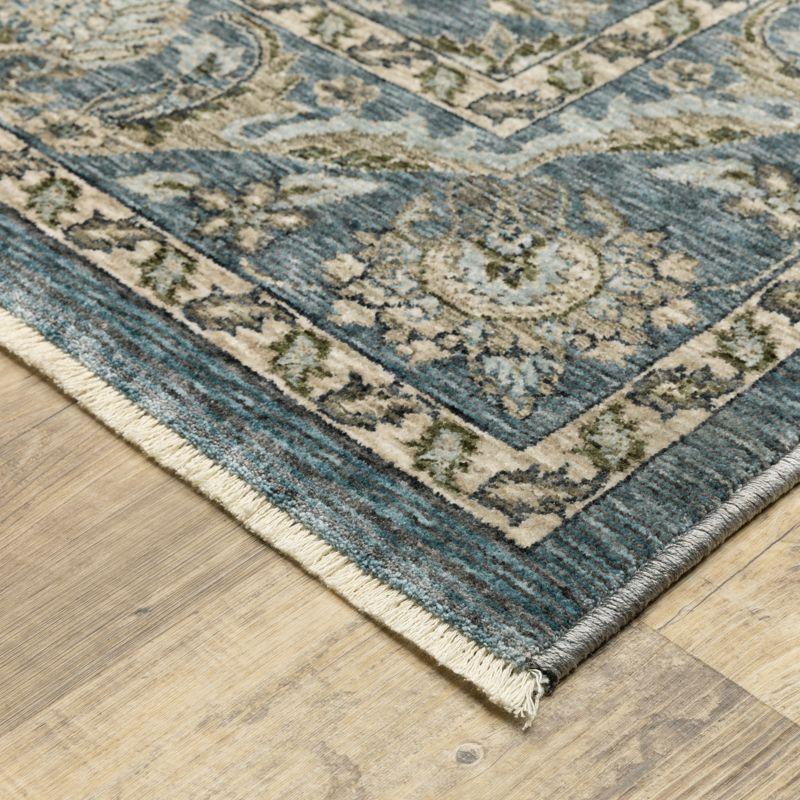 Oriental Weavers Aberdeen 070H1 Blue/ Beige Indoor Area Rug - 5'3" x 7'6"