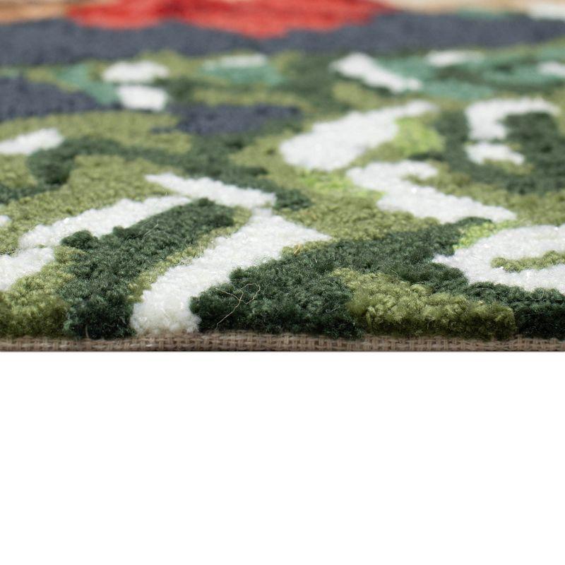 Liora Manne Frontporch Winter Sled Dog Indoor/Outdoor Area Rug Multi 2' x 3'