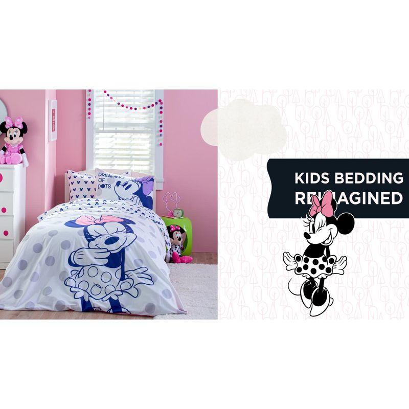 Saturday Park Disney Minnie Mouse Dreaming of Dots 100% Organic Cotton Sheet Set