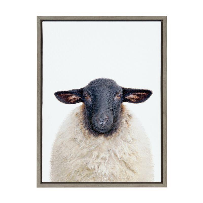 18" x 24" Sylvie Dorper Sheep Framed Canvas by Amy Peterson Art Studio - Kate & Laurel All Things Decor