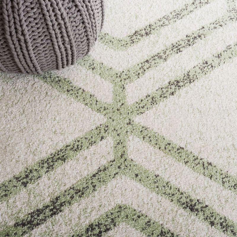 Adirondack ADR253 Machine Made Indoor Area Rug - Ivory/Sage - 6'x9' - Safavieh