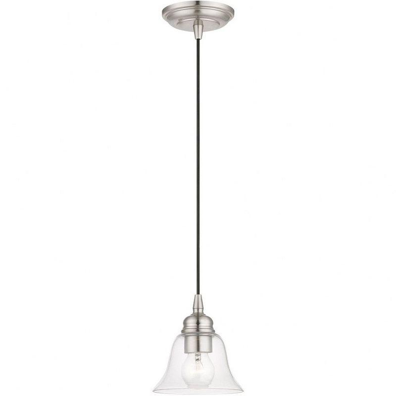 Livex Lighting Moreland 1 - Light Pendant in  Brushed Nickel