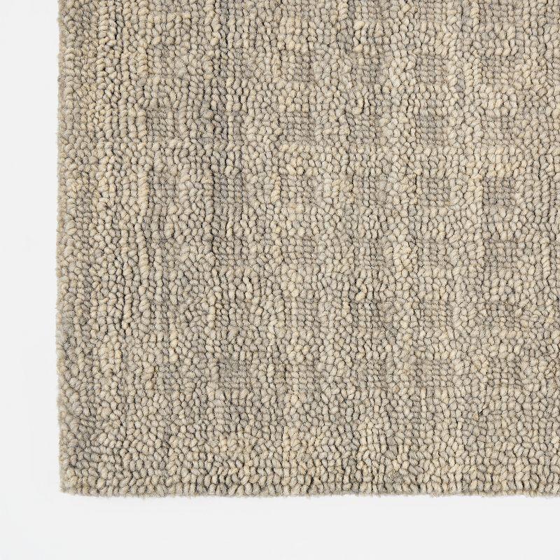 Handmade Latte Wool Rectangular 4' x 6' Area Rug