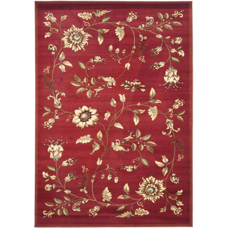 Lyndhurst LNH552 Power Loomed Area Rug - Red/Multi - 8'x11' - Safavieh