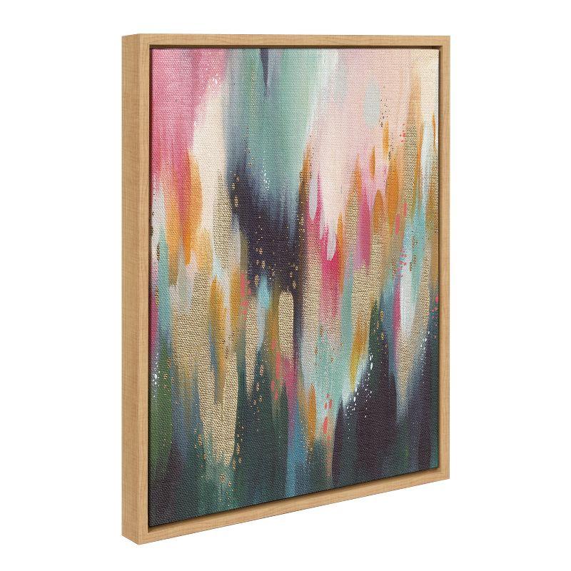 Kate and Laurel Sylvie Brushstroke 135 Framed Canvas by Jessi Raulet of Ettavee