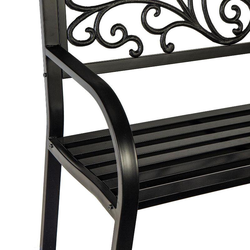 House of Hampton® Blooming Garden Metal Bench