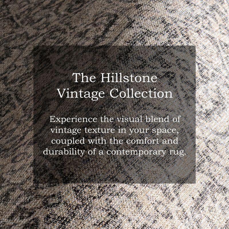 Nuloom Hillstone Collection Calantha Traditional Vintage Medallion Area Rug, 5' x 8', Beige