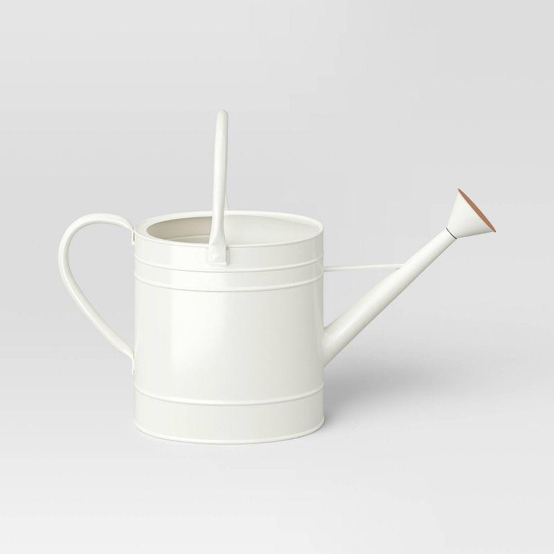 2gal Galvanized Sheet in New Powder Coated Finish Steel Watering Can Ivory - Threshold™