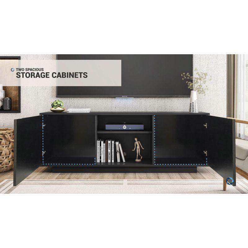 George Oliver Techni Mobili Modern TV Stand For Tvs Up To 70"