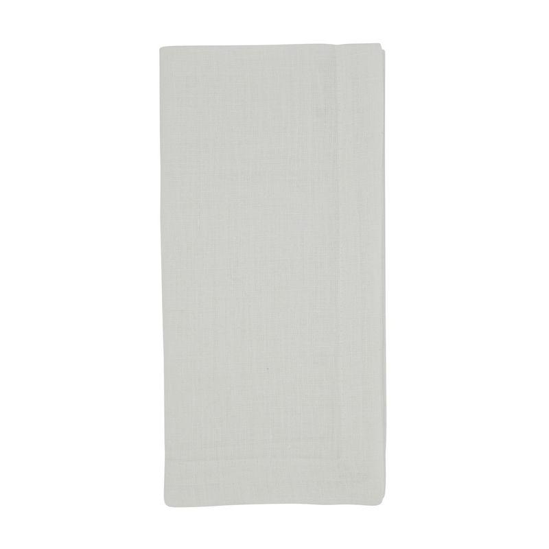 White Linen Tea Napkins Set of 4