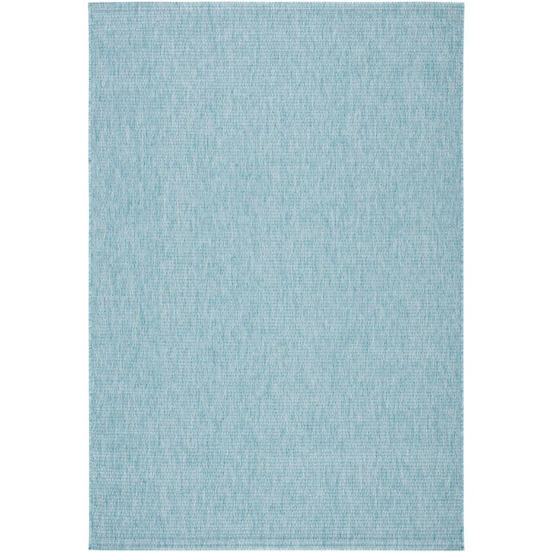 Courtyard CY8403 Power Loomed Indoor/Outdoor Area Rug - Aqua/Aqua - 8'9"x11'9" - Safavieh.