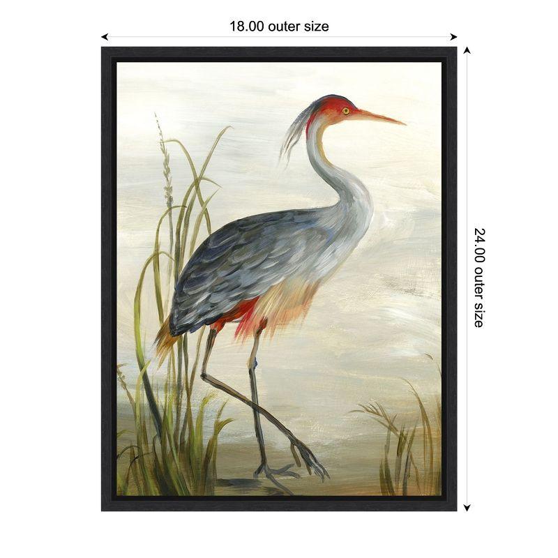 Amanti Art Grey Heron by Aimee Wilson Framed Canvas Wall Art