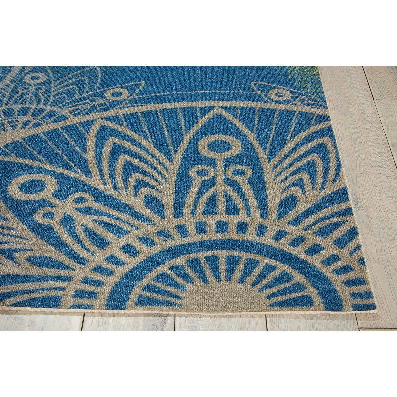 Nourison Home & Garden Blue Indoor/Outdoor Area Rug RS092