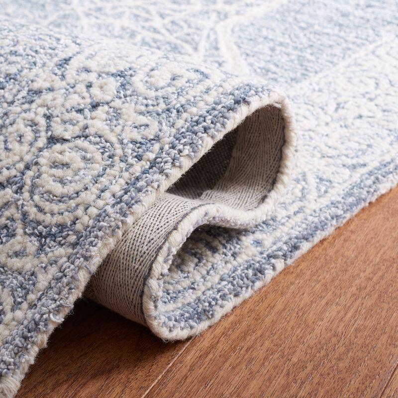 Abstract ABT352 Hand Tufted Area Rug - Ivory/Blue - 4'x6' - Safavieh.