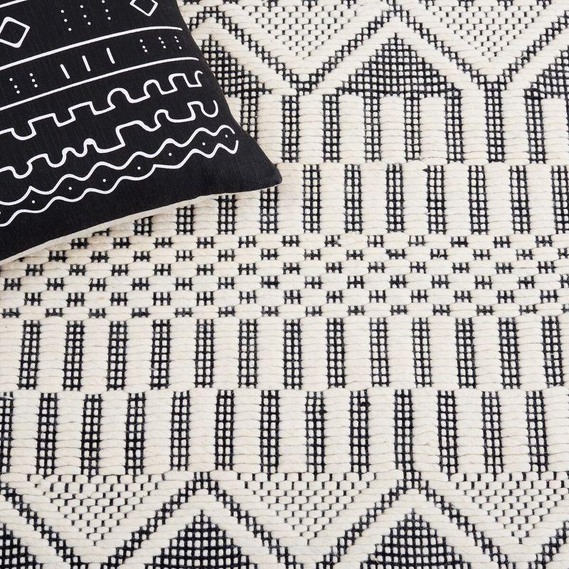 Natura NAT853 Hand Woven Area Rug - Ivory/Black - 8'x10' - Safavieh.
