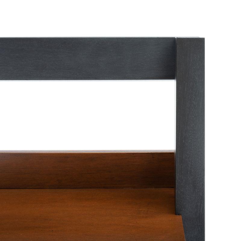 Vlad 3 Shelf 1 Door Etagere - ETG9405 - Natural/Charcoal - Safavieh