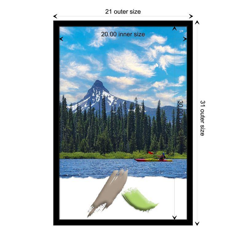 Amanti Art Jet Black Picture Frame Opening Size 20x30 in.
