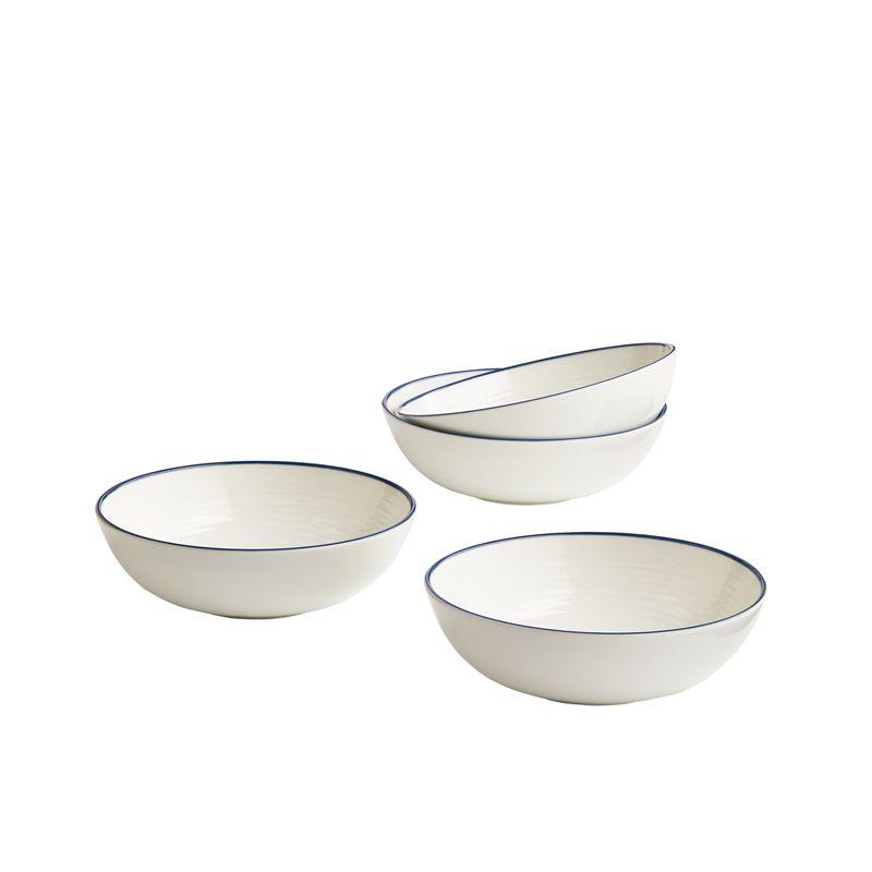 Royal Doulton Exclusively for Gordon Ramsay Gordon Ramsay GR Maze Denim Line Cereal Bowl 7" Set of 4 (Set of 4)