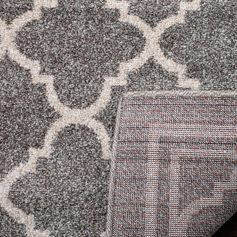 Amherst AMT422 Power Loomed Indoor Runner Rug - Dark Grey/Beige - 2'3"x11' - Safavieh