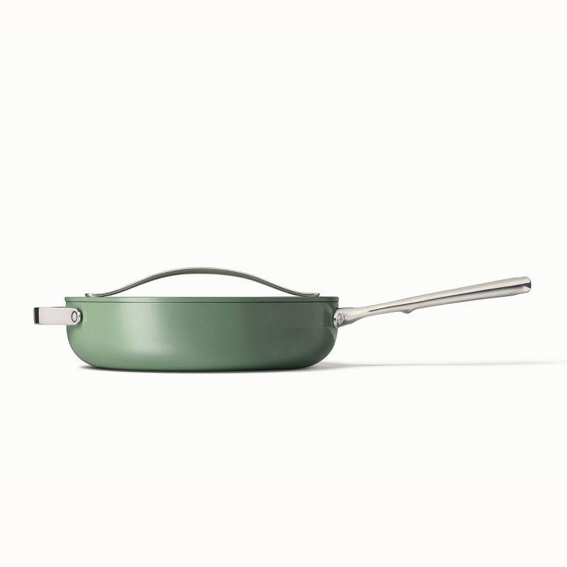 Sage Green Nonstick Ceramic 4.5qt Sauté Pan with Lid