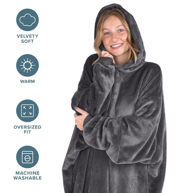 Bare Home Bare Homey B-Chill Microplush Wearable Blanket