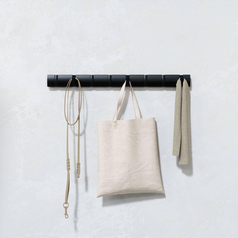 Umbra Flip Solid Wood Wall 8 - Hook Wall Mounted Coat Rack