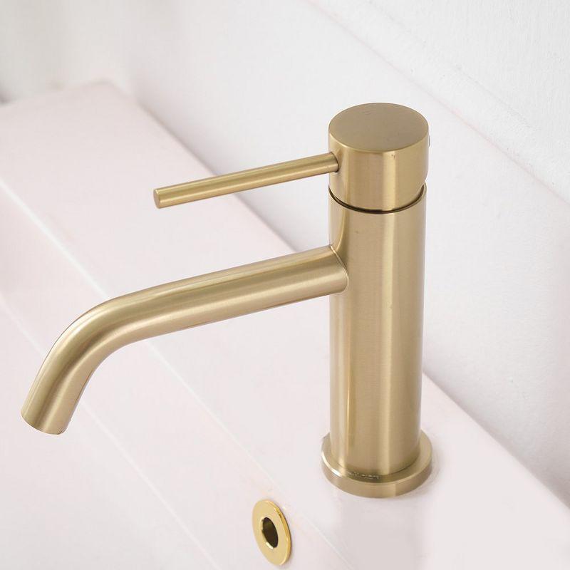 BWE Single Hole Single Handle Bathroom Faucet With Deck Plate