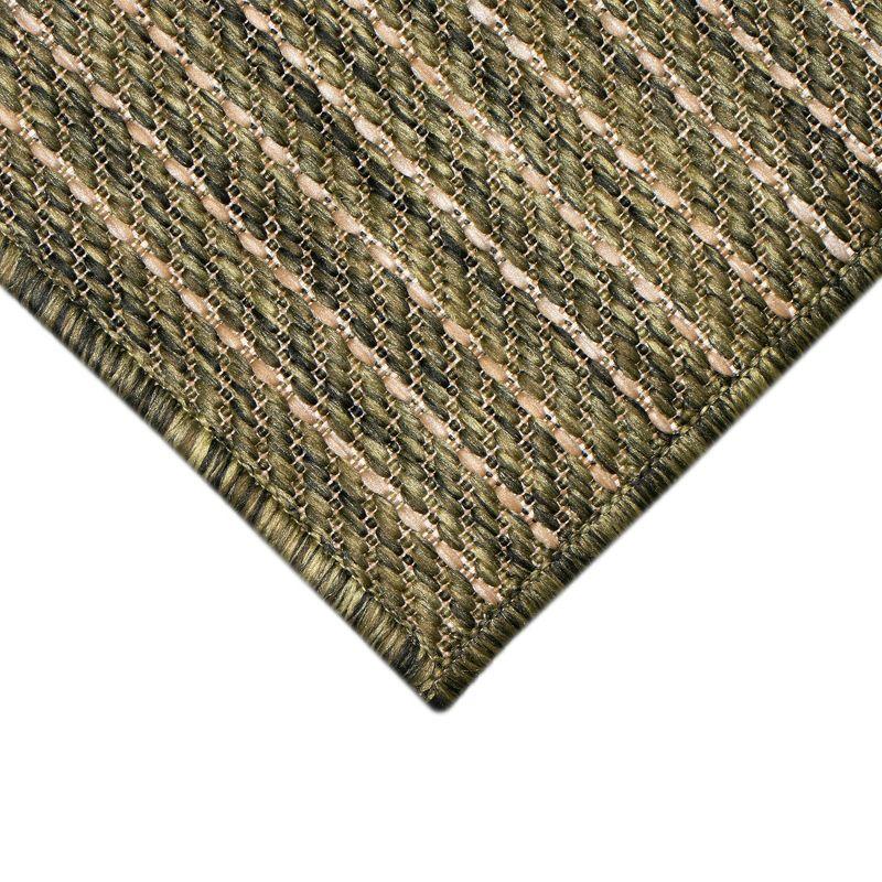 Liora Manne Carmel Texture Stripe Indoor/Outdoor Rug Green 7'10" x 9'10"