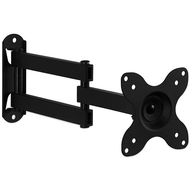 Black Full Motion TV Wall Mount for 19-27 Inch Screens