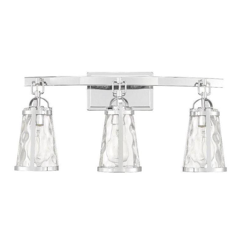 Savoy House Albany 3 - Light Vanity in  Polished Chrome