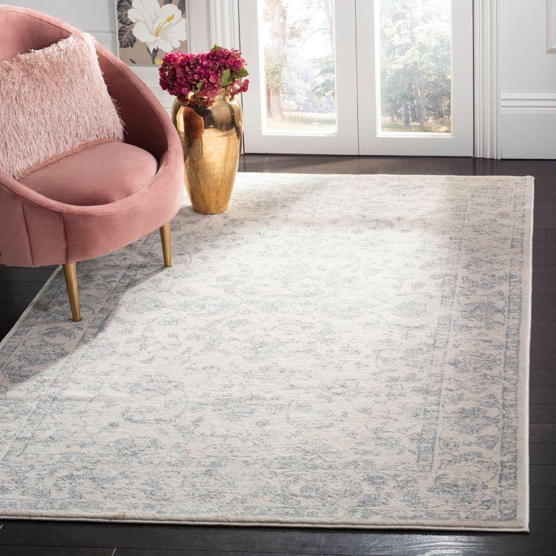 Carnegie CNG631 Power Loomed Area Rug - Cream/Light Grey - 3'x5' - Safavieh.