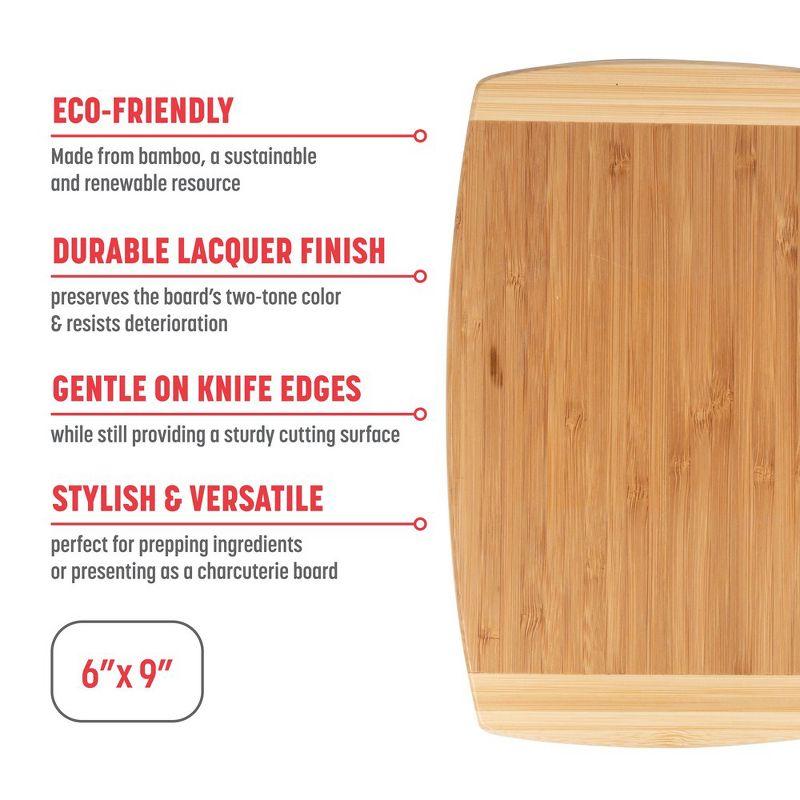 JOYCE CHEN Joyce Chen Large Burnished Bamboo Cutting Board, 10X15-Inch