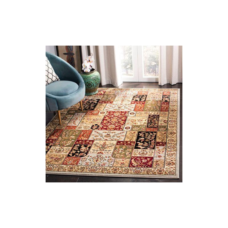 Lyndhurst LNH318 Power Loomed Area Rug - Grey/Multi - 4'x6' - Safavieh