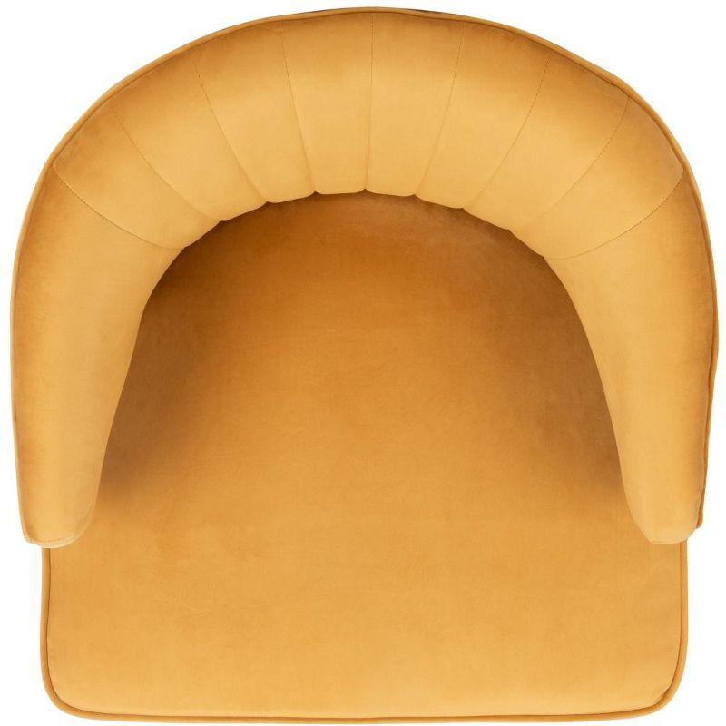 Stazia Wingback Accent Chair - ACH4502 - Marigold/Black - Safavieh