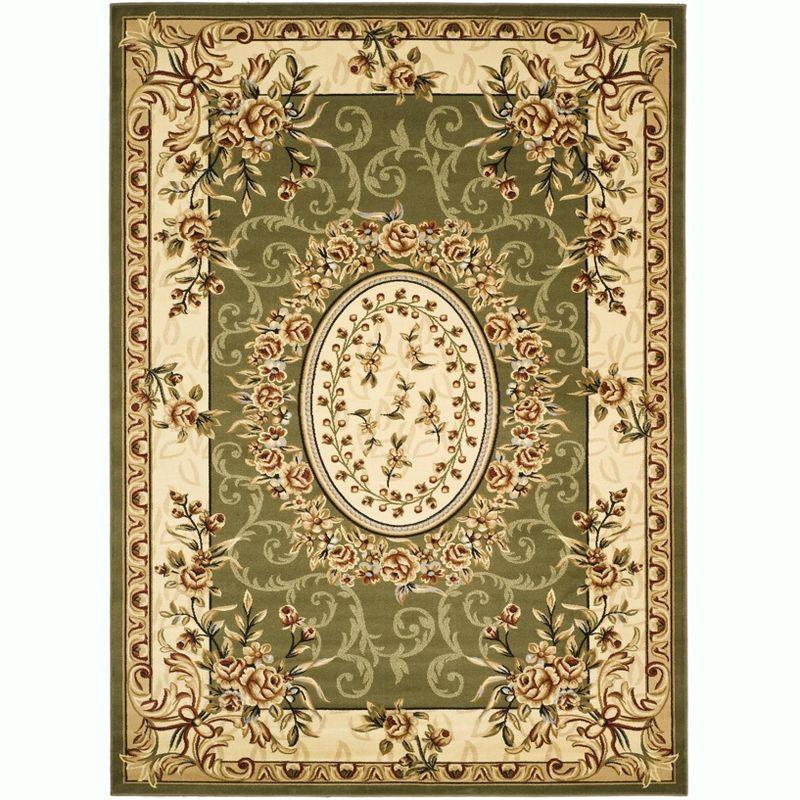 Lyndhurst LNH328 Power Loomed Area Rug - Sage/Ivory - 9'x12' - Safavieh