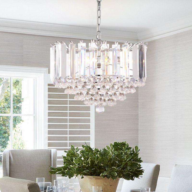 Hampton Pendant Lamp - LIT4490 - Clear/Chrome - Safavieh