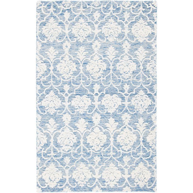 Metro MET996 Hand Tufted Indoor Area Rug - Blue/Ivory - 4'x6' - Safavieh