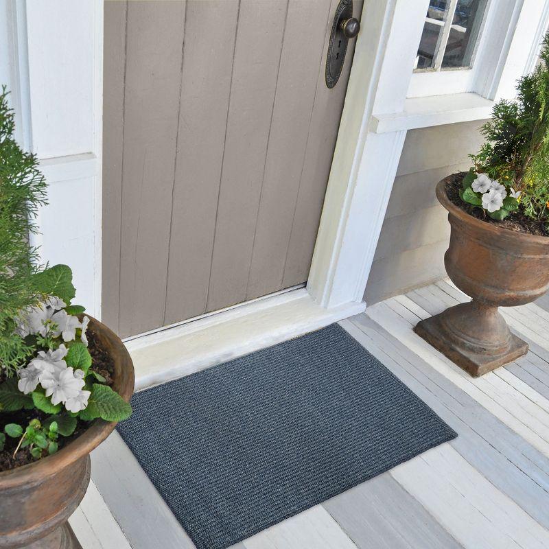 Liora Manne Avalon Texture Indoor/Outdoor Rug Navy 2' x 3'
