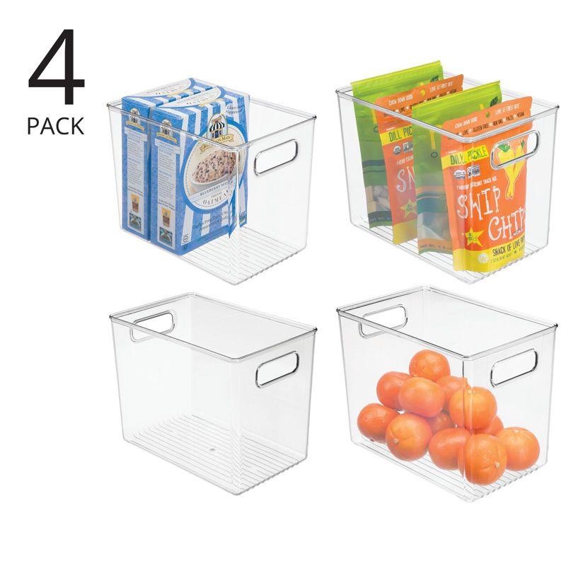 mDesign Plastic Kitchen Pantry Storage Organizer Container Bin