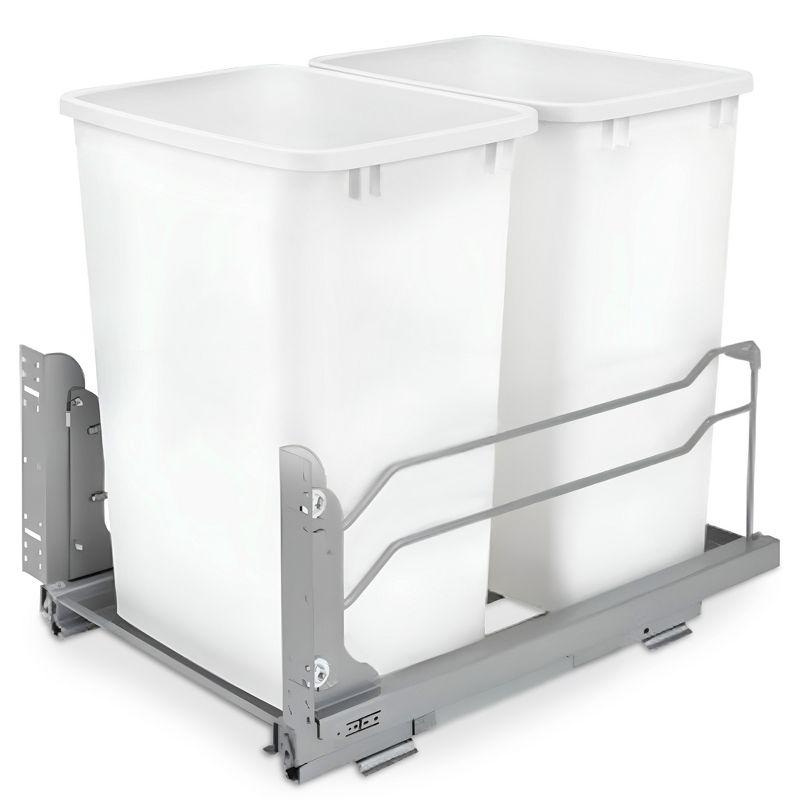 Rev-A-Shelf Double Pull Out Trash Can 35 Qt with Soft-Close