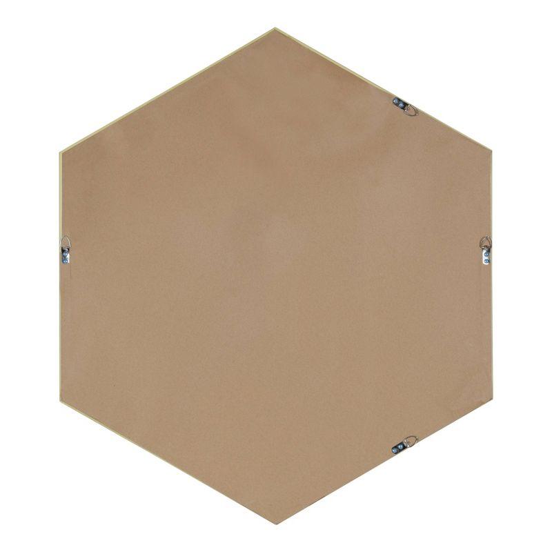 Rhodes Hexagon Wall Mirror - Kate & Laurel All Things Decor