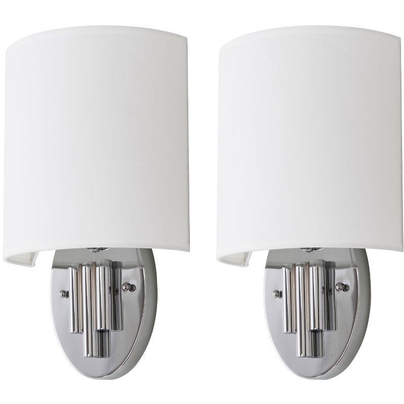 Darlene Chrome Contemporary Wall Sconce Set of 2