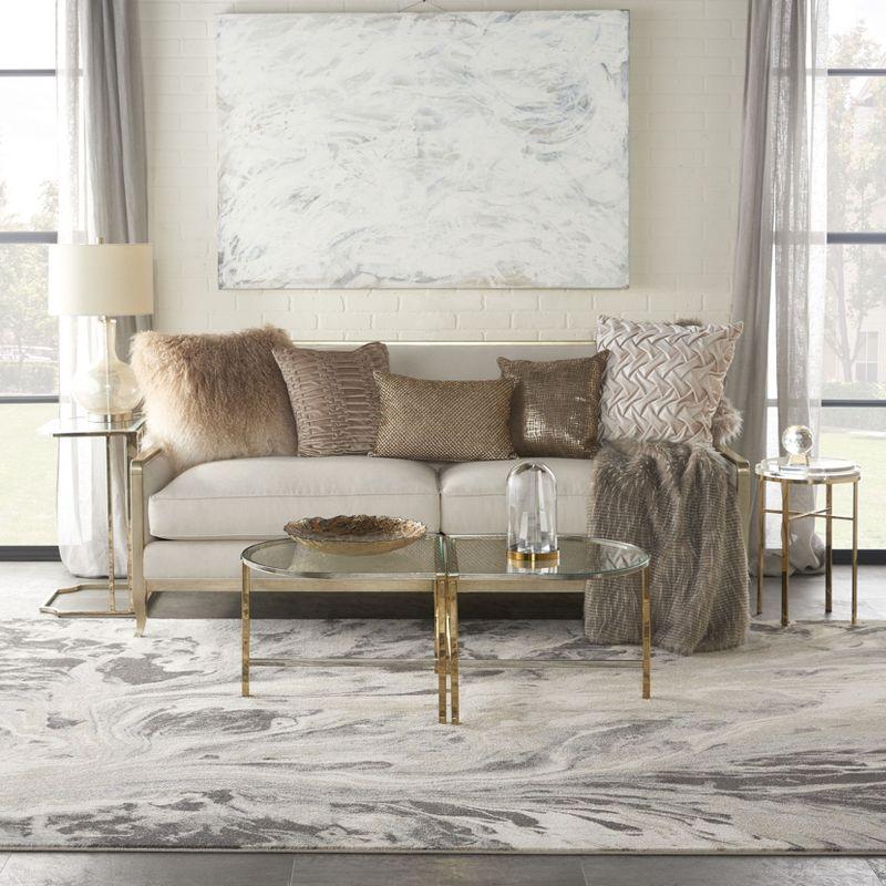 Inspire Me Home Decor Elegance Modern Marbled Indoor Area Rug