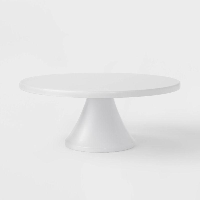 White Metal Round Cake Stand