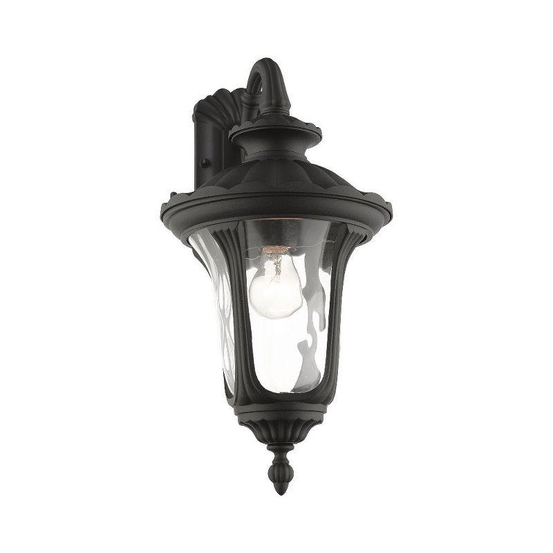 Livex Lighting Oxford 1 - Light Wall Light in  Textured Black