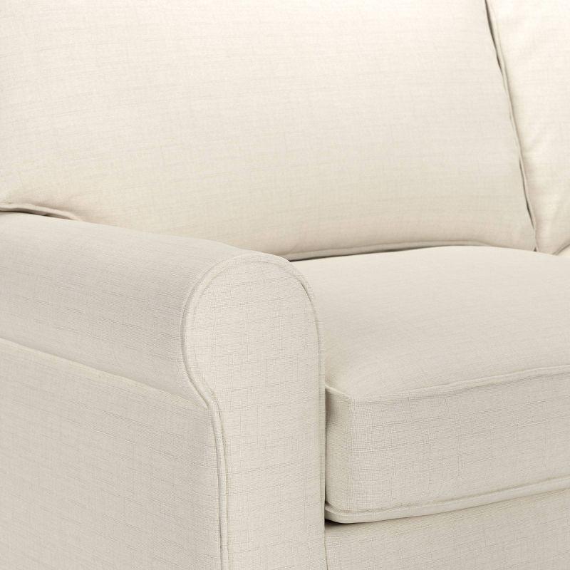 Serta Copenhagen 61" Rolled Arm Sofa, Easy Care Fabric, Soft Pillow Back, Pocket Coil Seat Cushions
