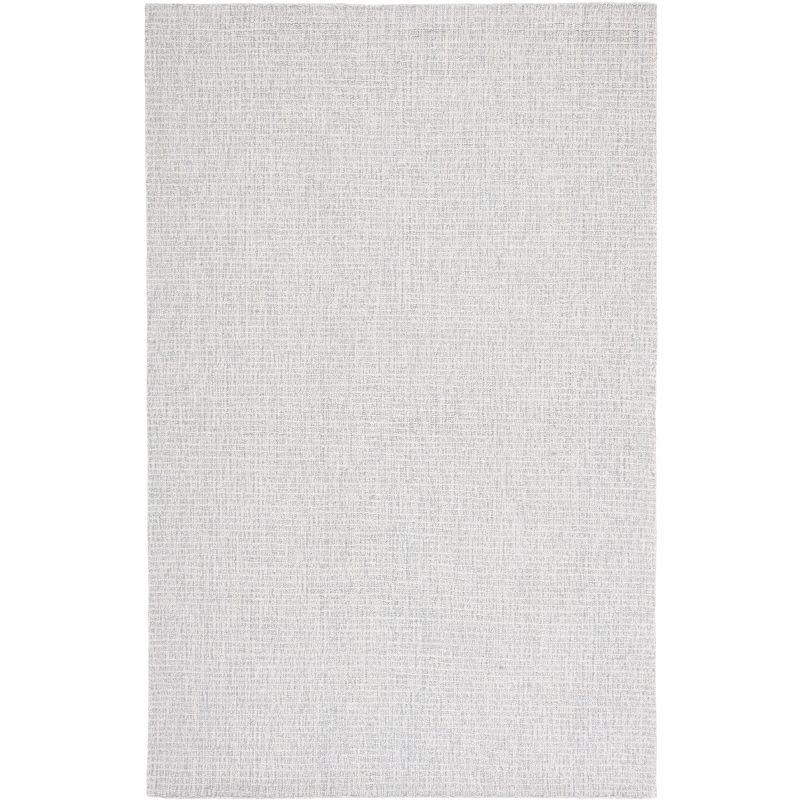 Gray Abstract Handmade Tufted Wool 4' x 6' Rug