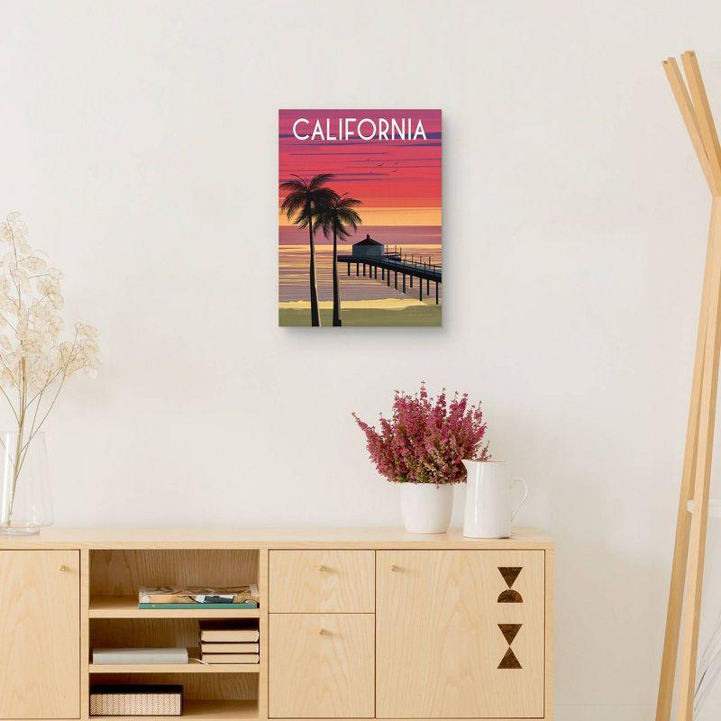 18" x 24" California by Omar Escalante Canvas Art Print - Masterpiece Art Gallery: Modern Unframed Wall Decor