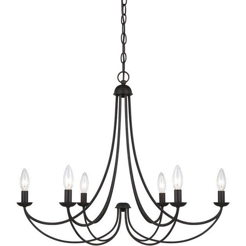 Quoizel Lighting Mirren 6 - Light Chandelier in  Imperial Bronze