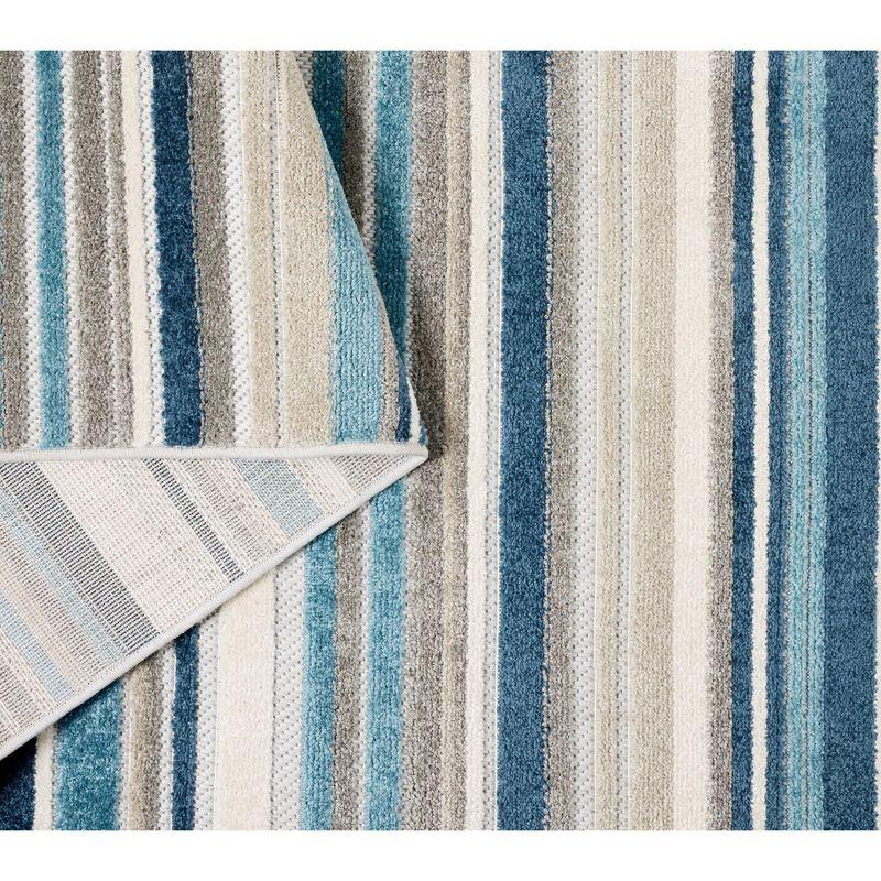 TOWN & COUNTRY EVERYDAY Rio Multicolor Stripe Outdoor Rug Blue/Multi